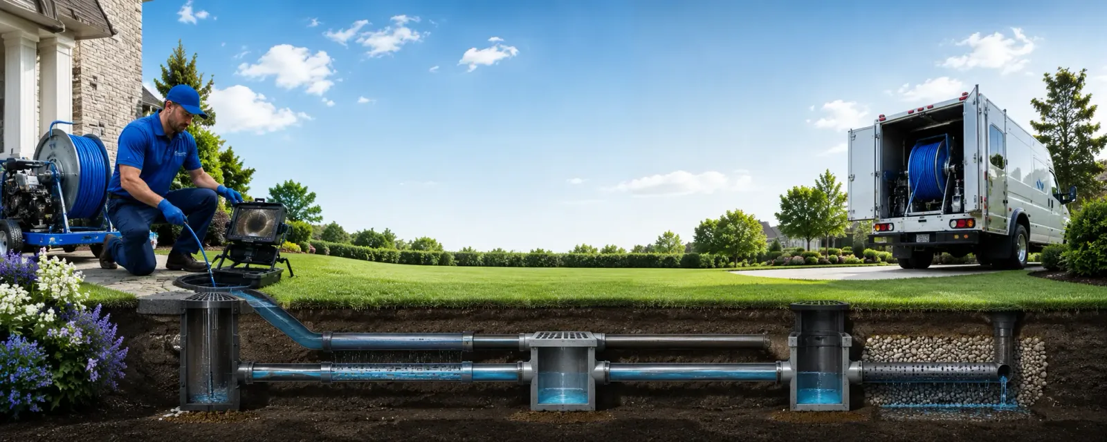 Outdoor drain cleaning information for Conway, PA